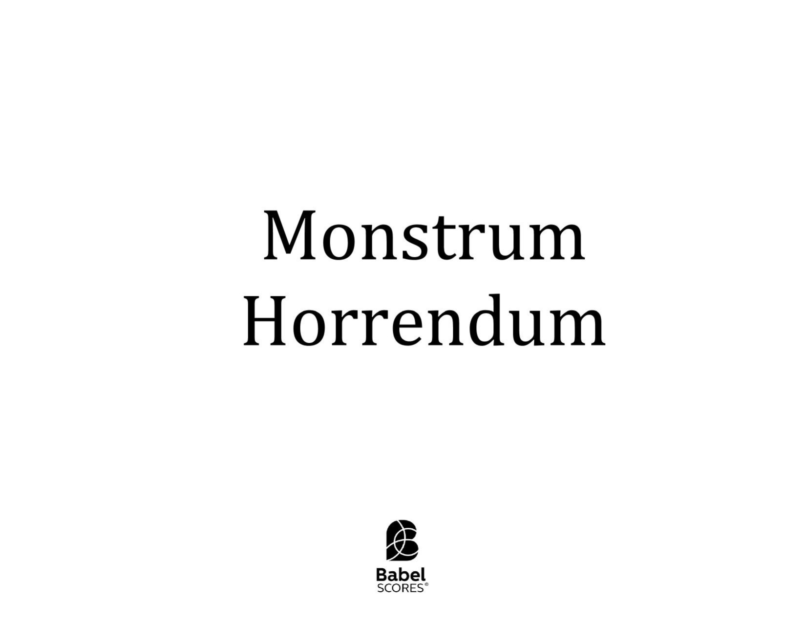 Monstrum Horrendum
