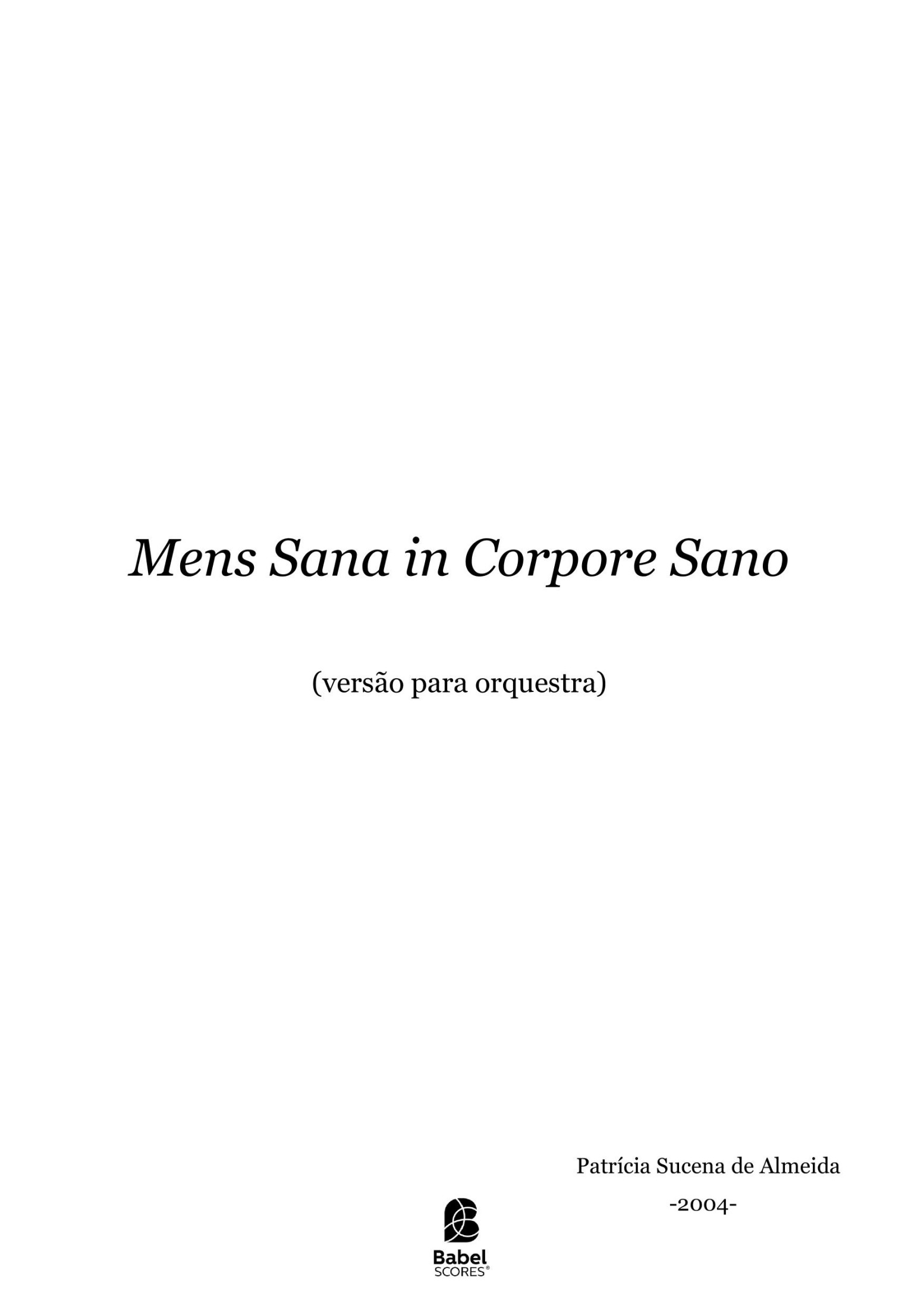 Mens Sana in Corpore Sano