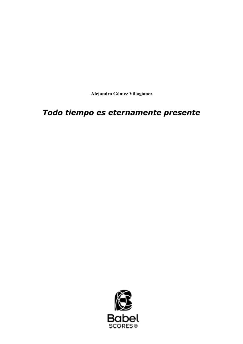 Todo tiempo es eternamente presente