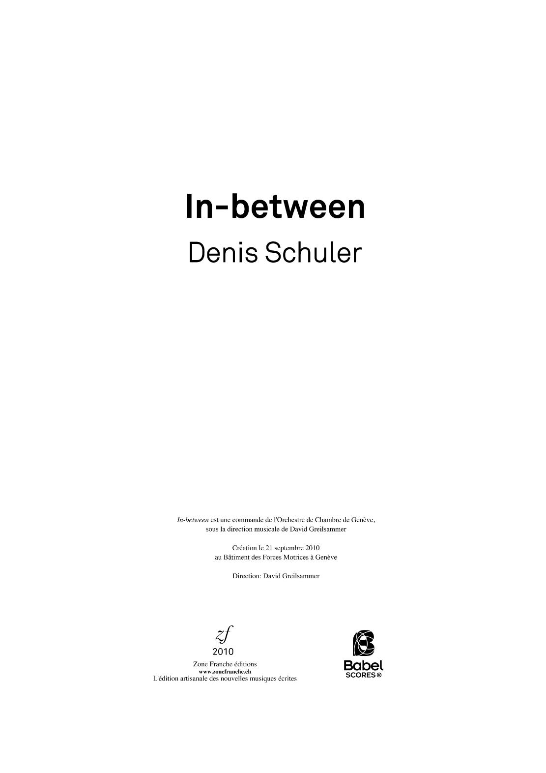 In between