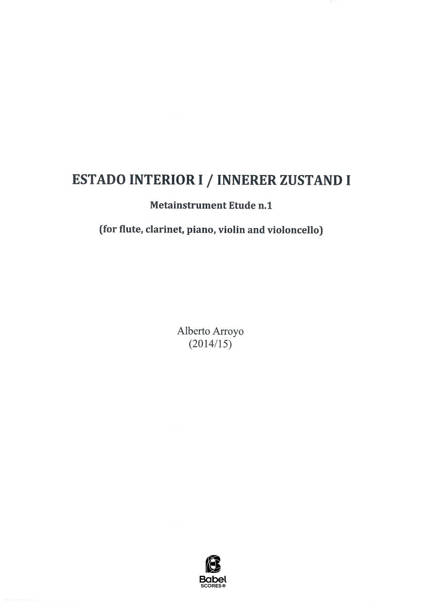 Estado Interior I - Innerer Zustand I