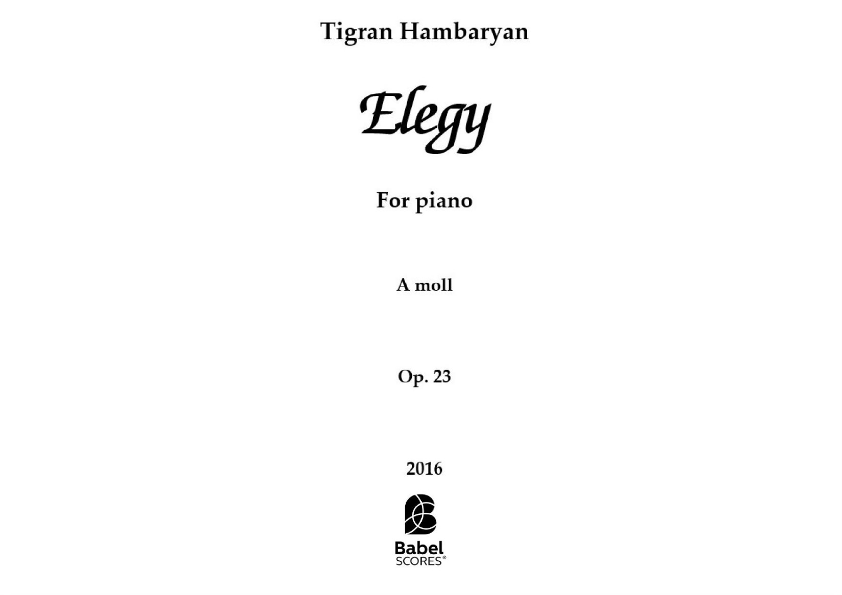 Elegy