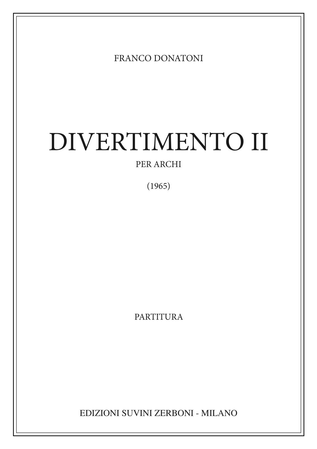 Divertimento II