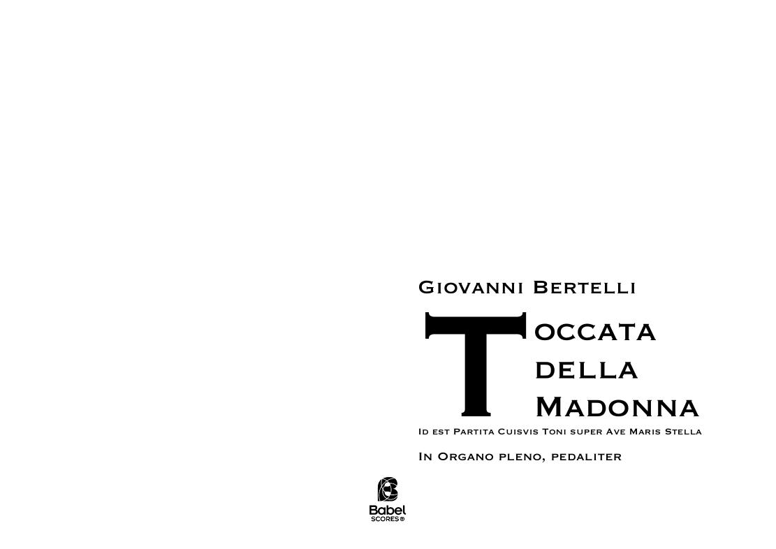 toccata della madonna