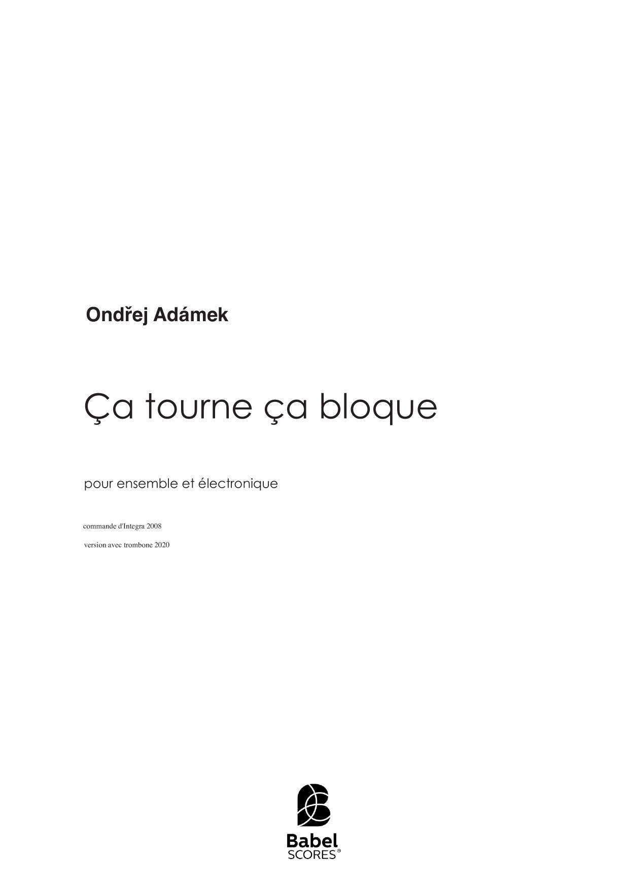 Ça tourne ça bloque