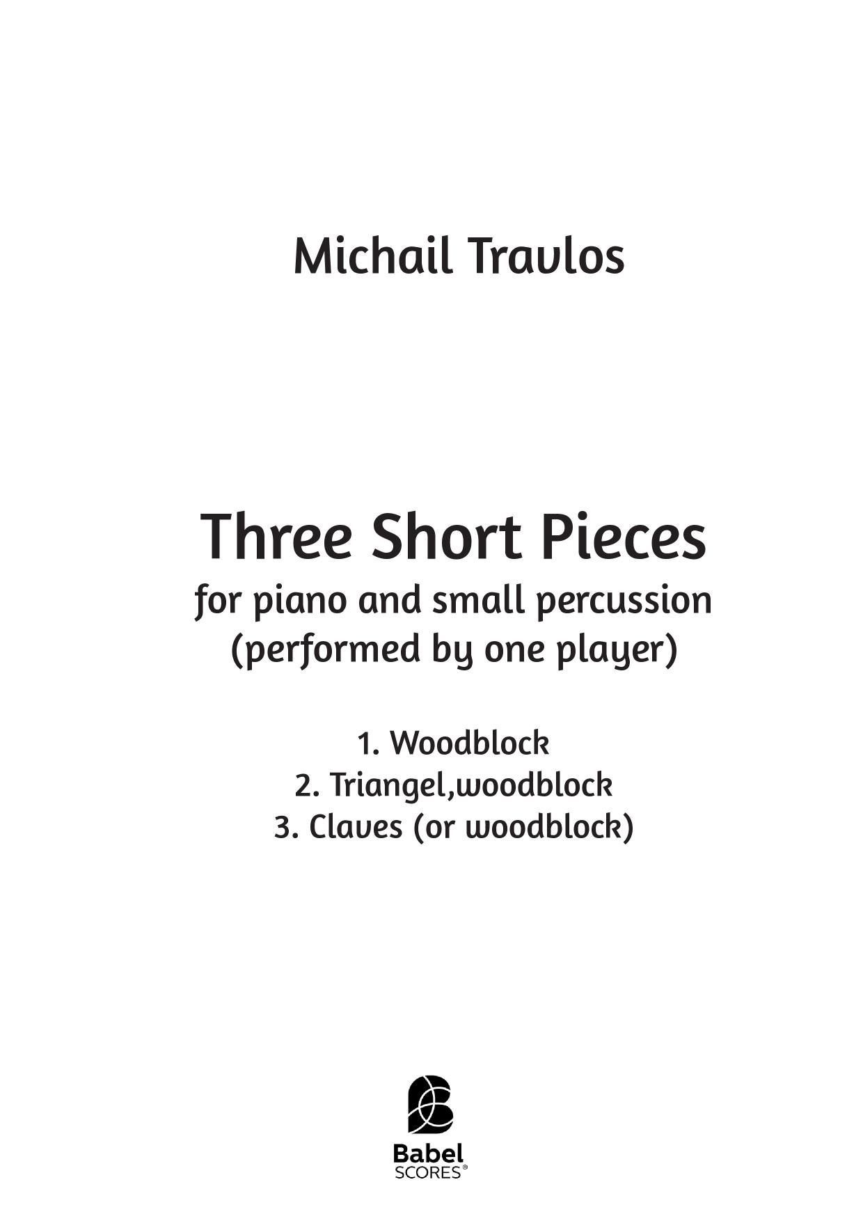 Three Short Pieces