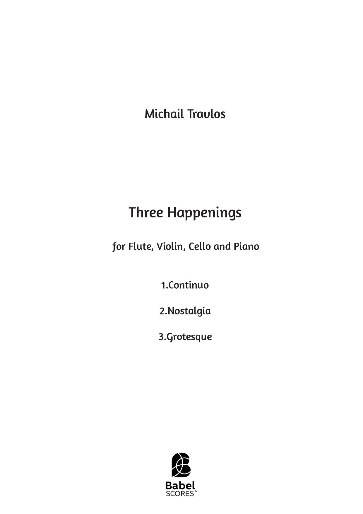 Three Happenings