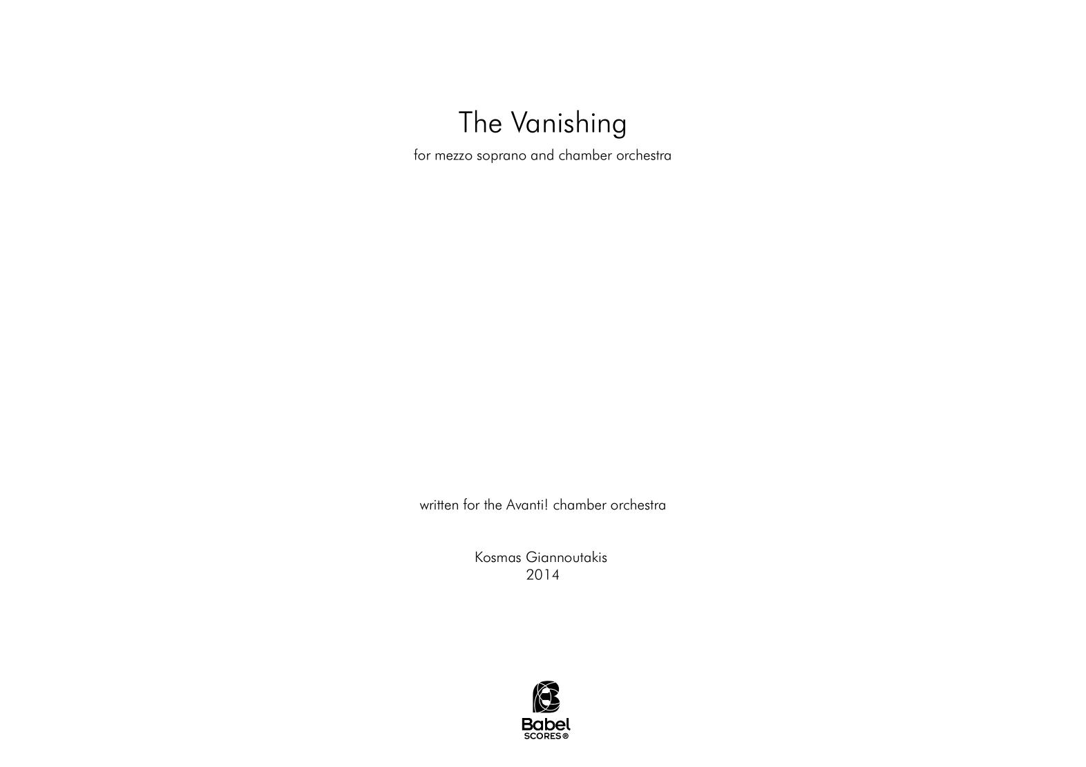 The Vanishing