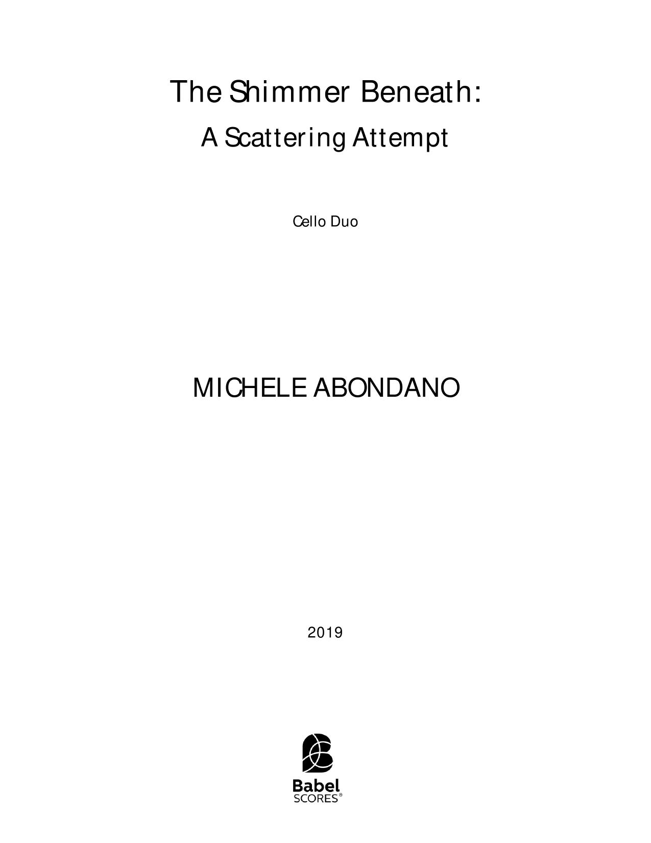 The Shimmer Beneath：A Scattering Attempt