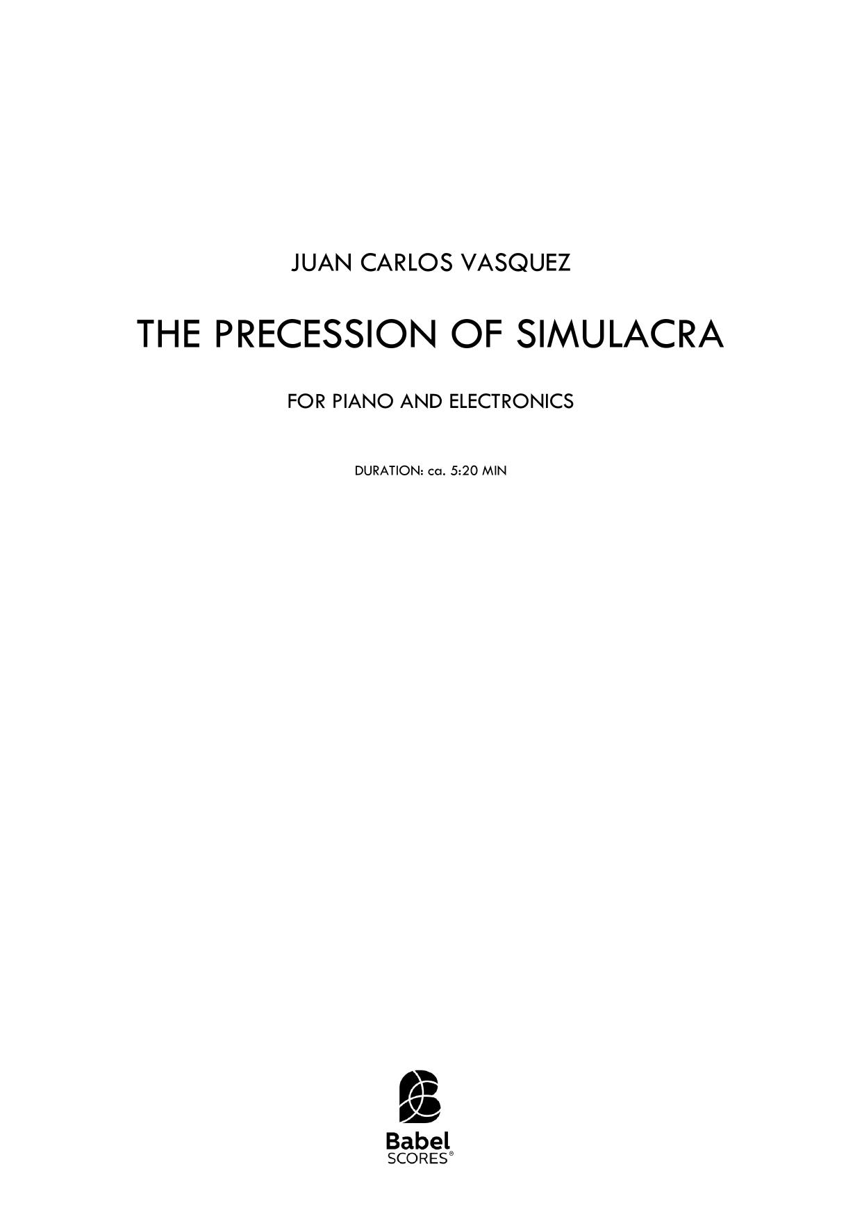 The Precession of Simulacra