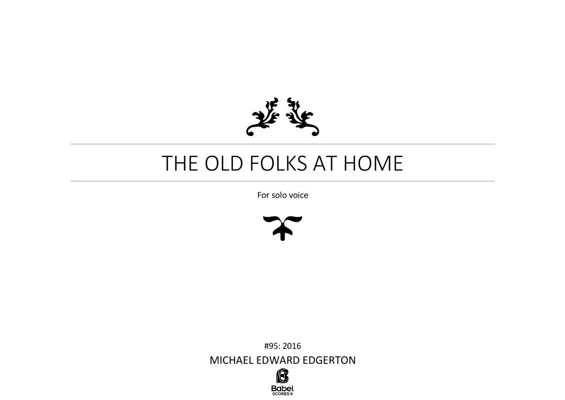 The Old Folks at Home