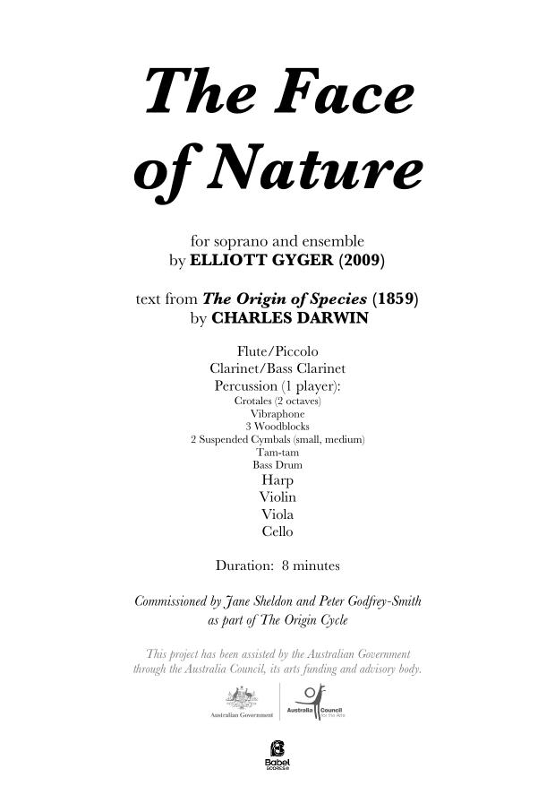 The Face of Nature