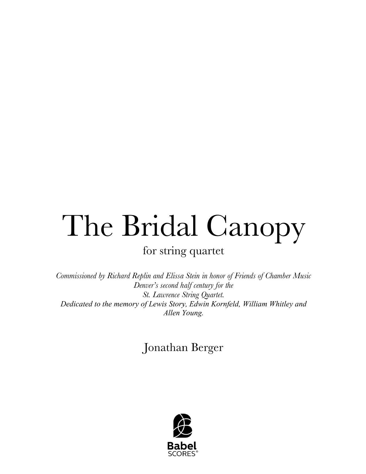 The Bridal Canopy