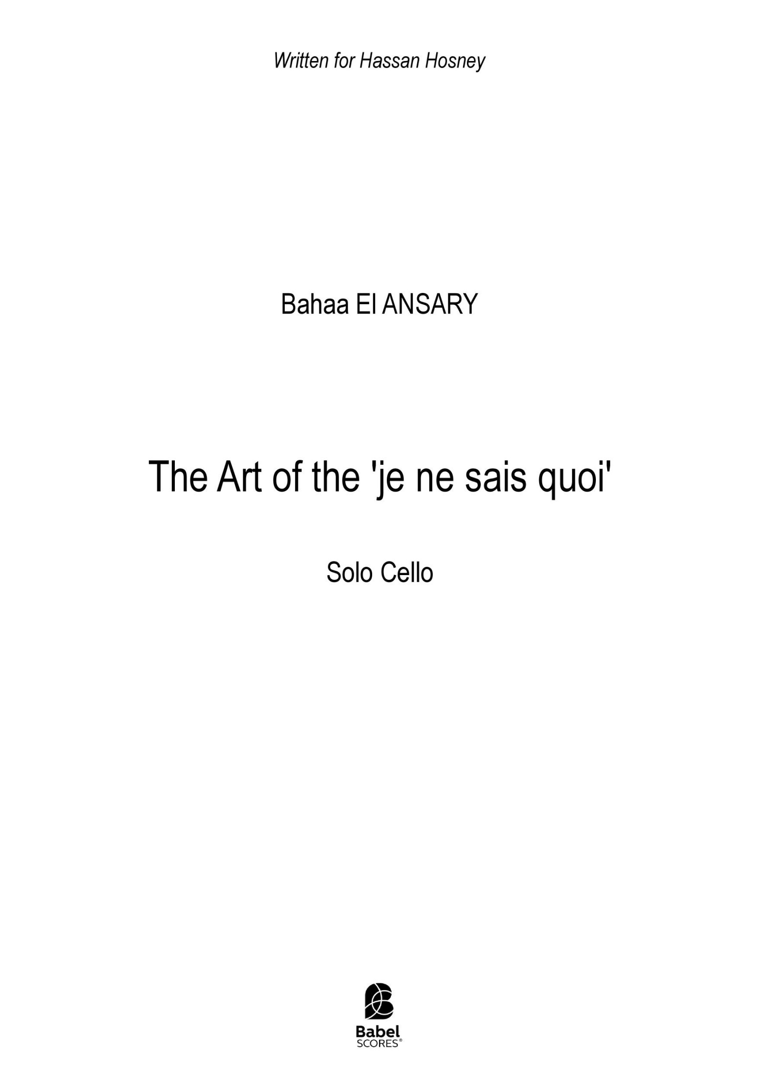 The Art of the 'je ne sais quoi'
