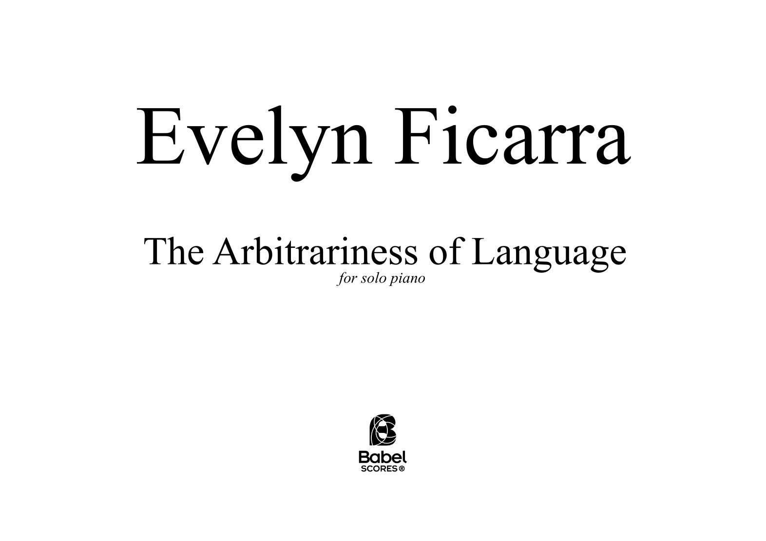The Arbitrariness of Language