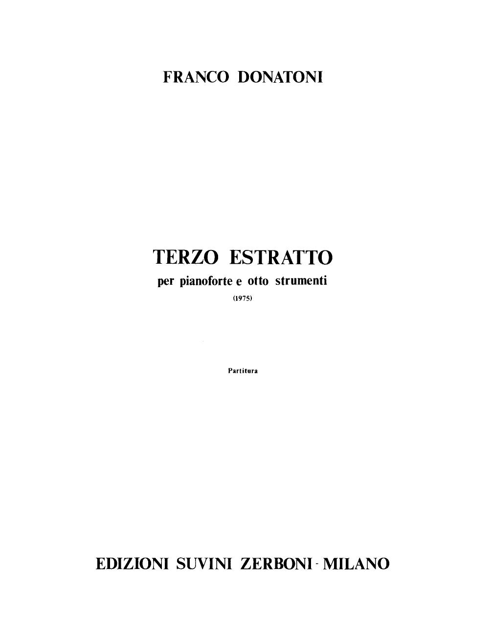Terzo estratto