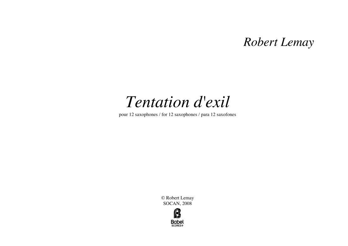 Tentation d'exil