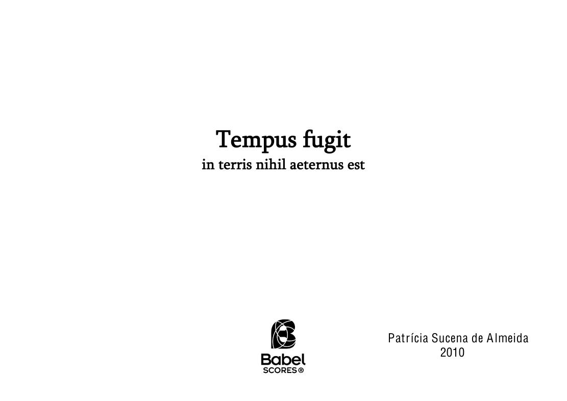Tempus fugit