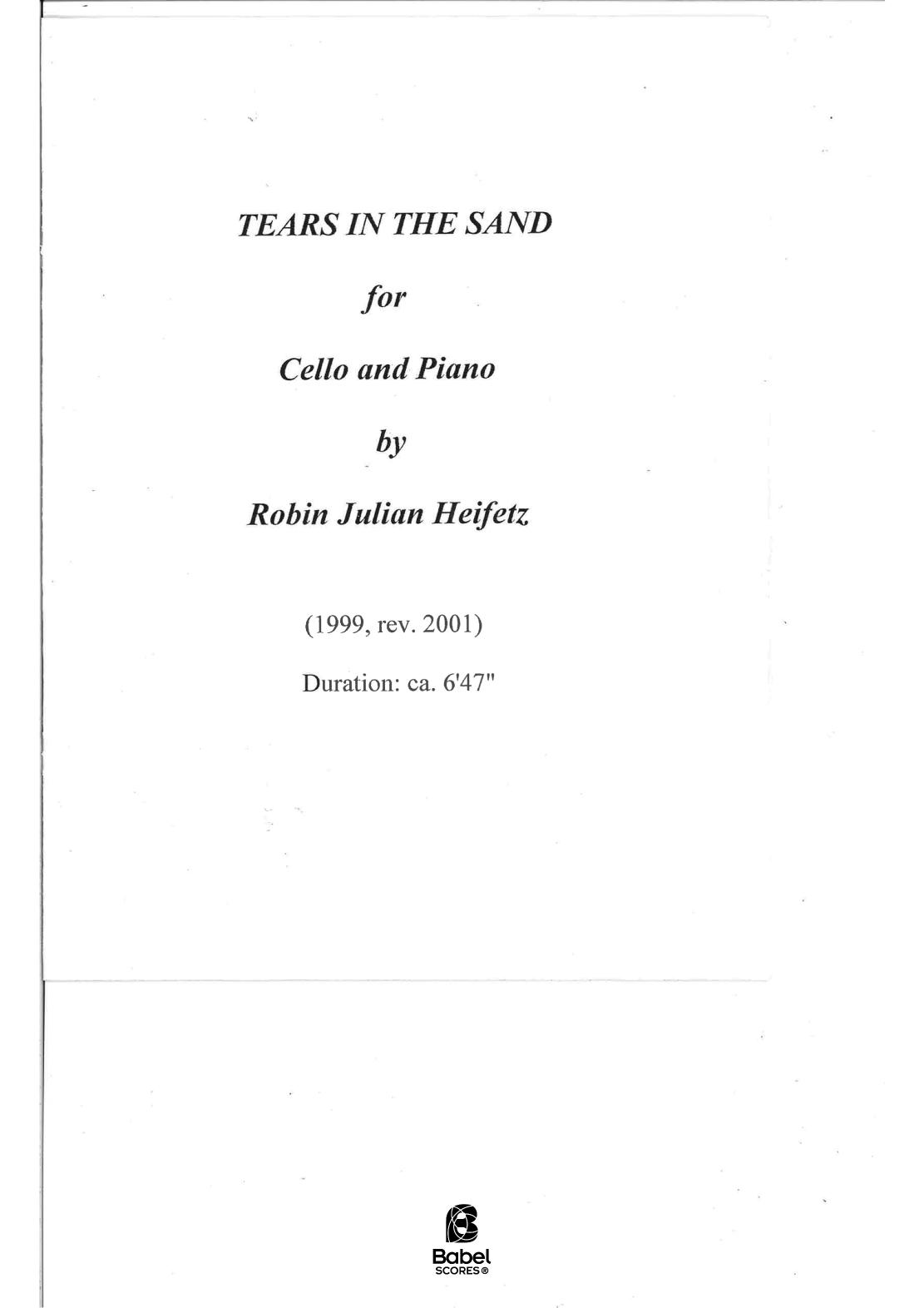 Tears in the Sand