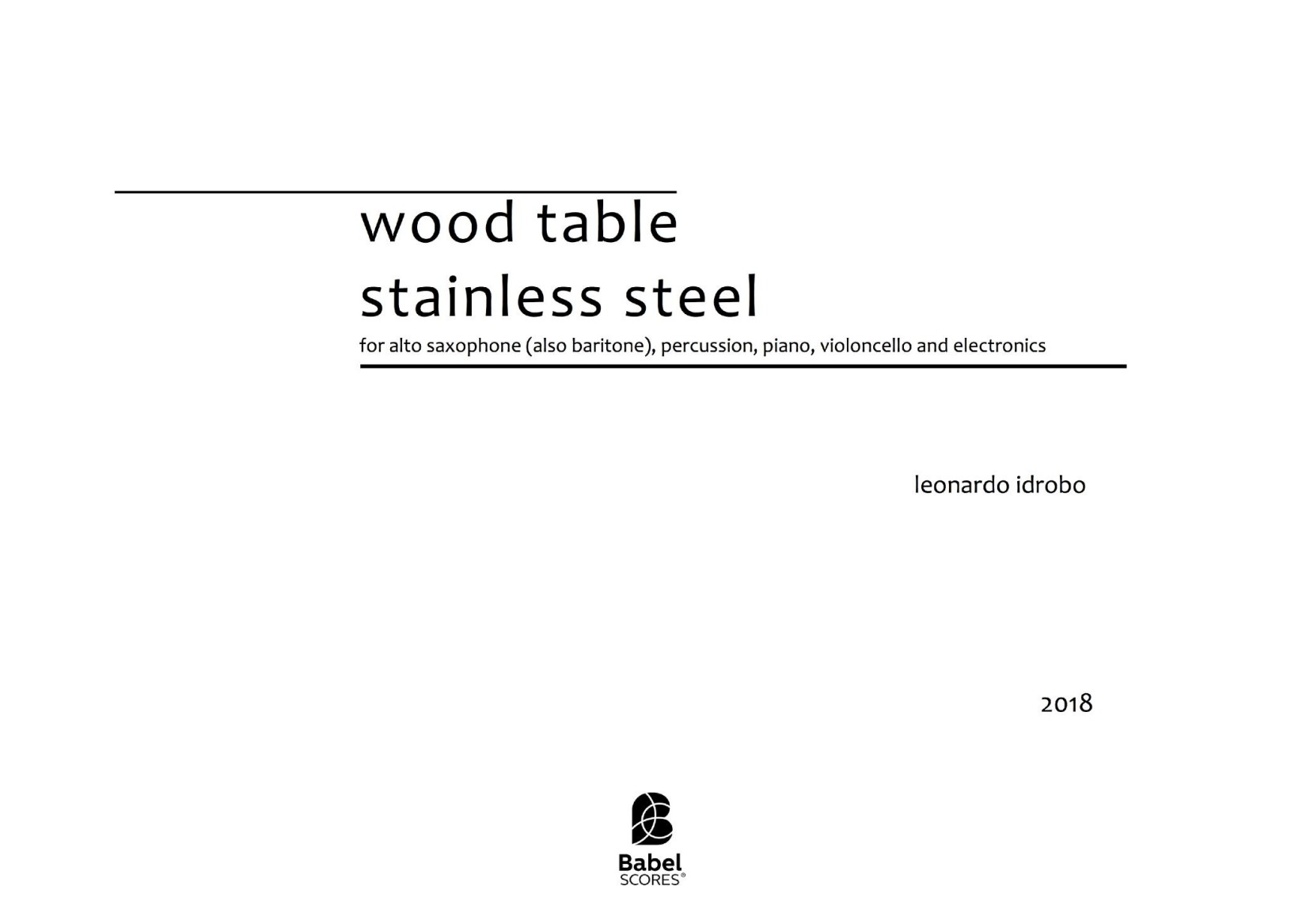 wood table stainless steel
