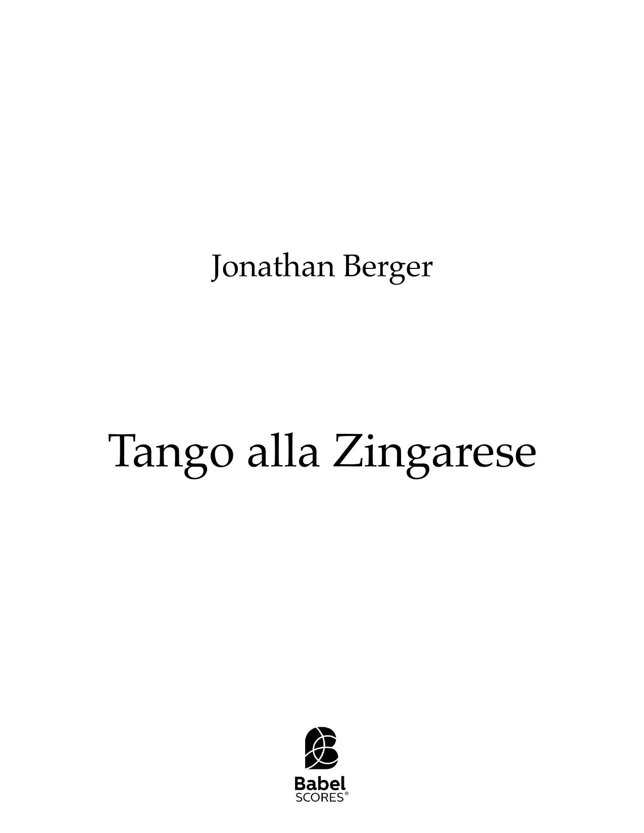 Tango alla ZIngarese