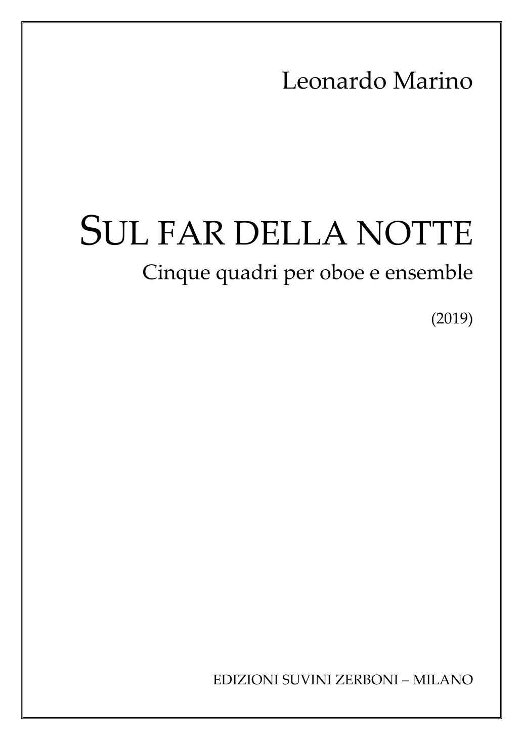 Sul far della notte