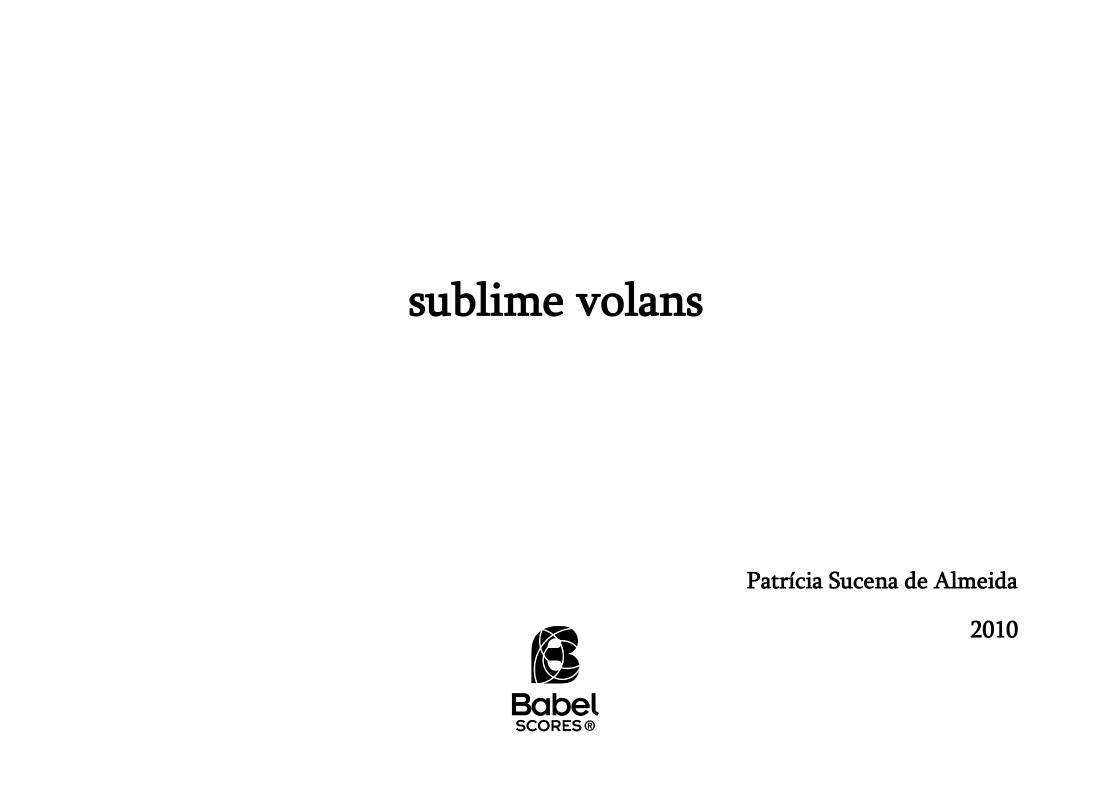 sublime volans