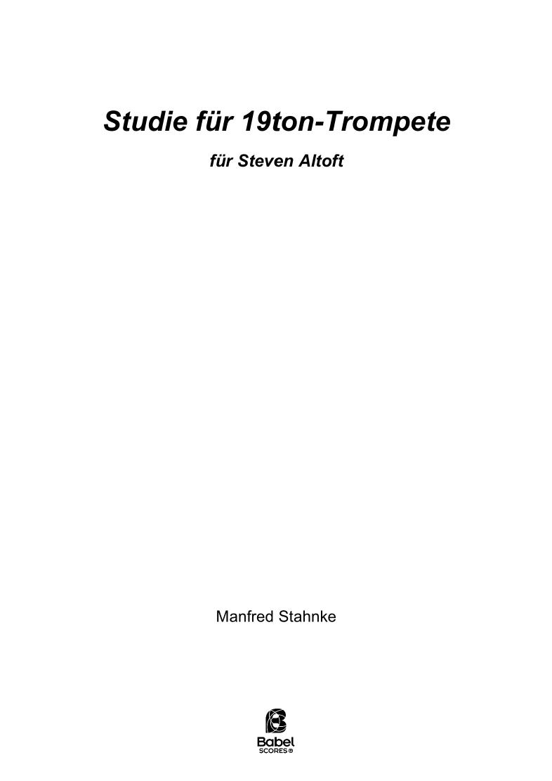Studie fur 19ton Trompete