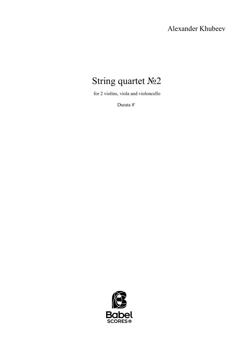String Quartet N°2